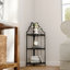 Étagère d'angle à 3 niveaux, étagère autoportante pour bibliothèque, petite étagère pour plante, salon, bureau à domicile, cuisine, petit espace