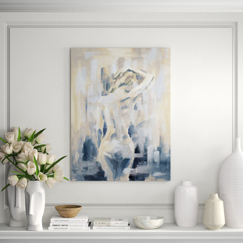Delicate Afternoon I Print by Janice Sadler, Brush Gel, 40" x 30" W
