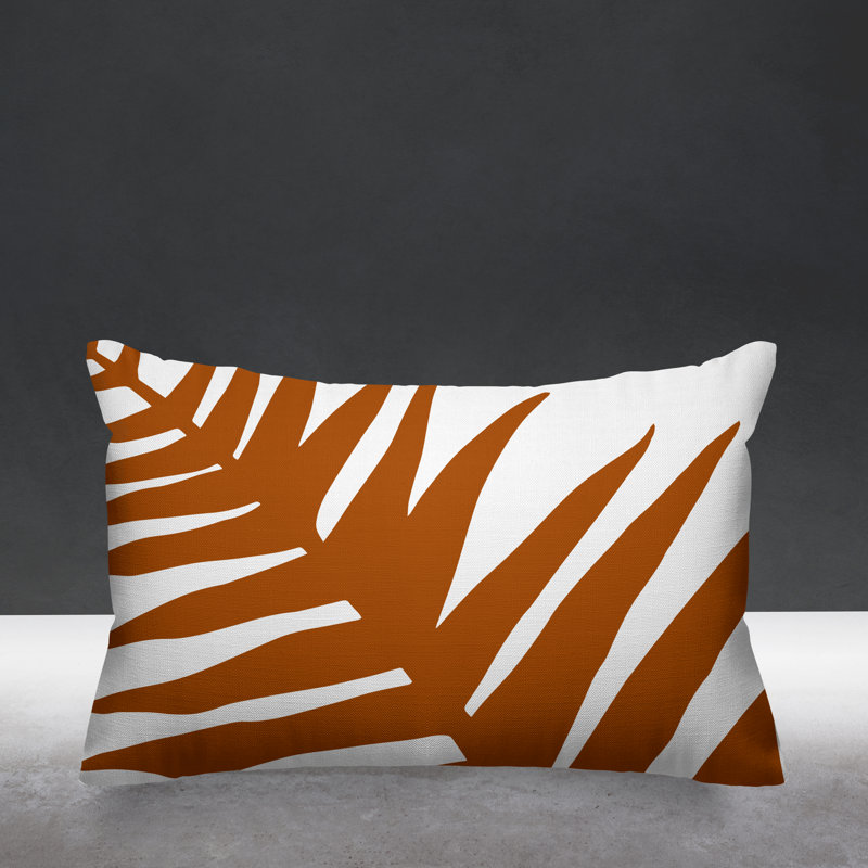 Housse et insert de coussin rectangulaire Fielding, Orange brûlé