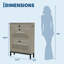 Modern Shoe Cabinet with 2 Turn Drawers - Adjustable Shelves & Space-Saving Hidden Storage - Freestanding Entryway Organizer, Natural Wood-754543511