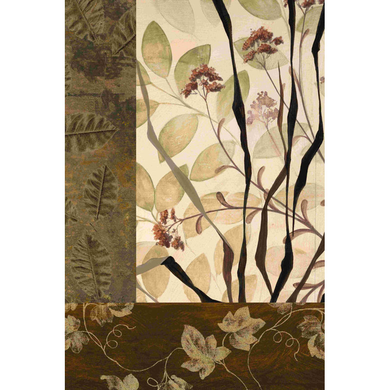 Connexion botanique - peinture sur toile tendue, H 30 po x l 20 po