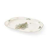 Spode Christmas Tree Sculpted Octagonal Platter