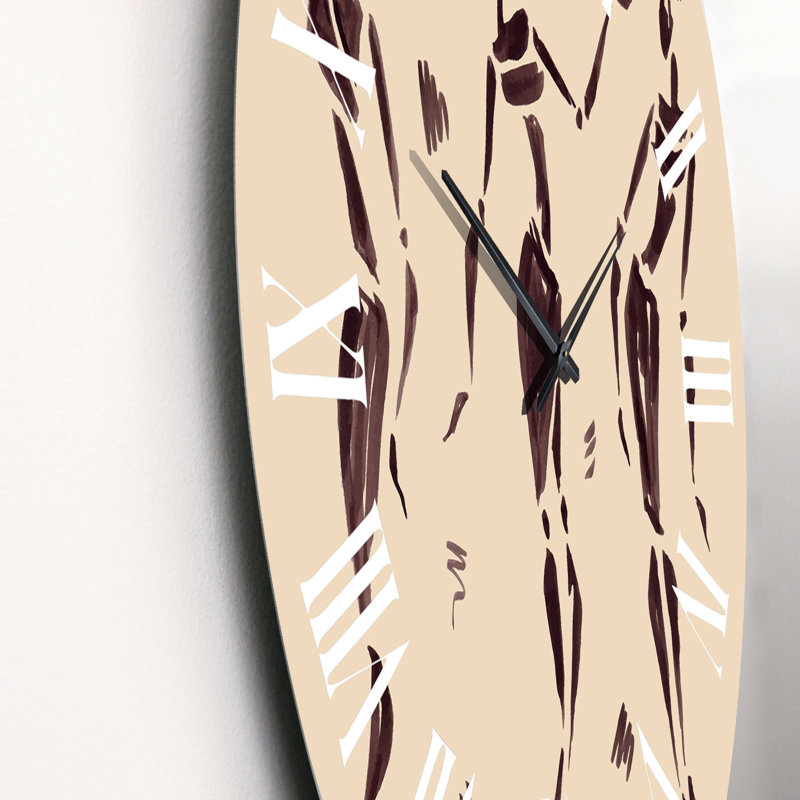Abstract Abstract Dancers - Glam horloge murale, Petit