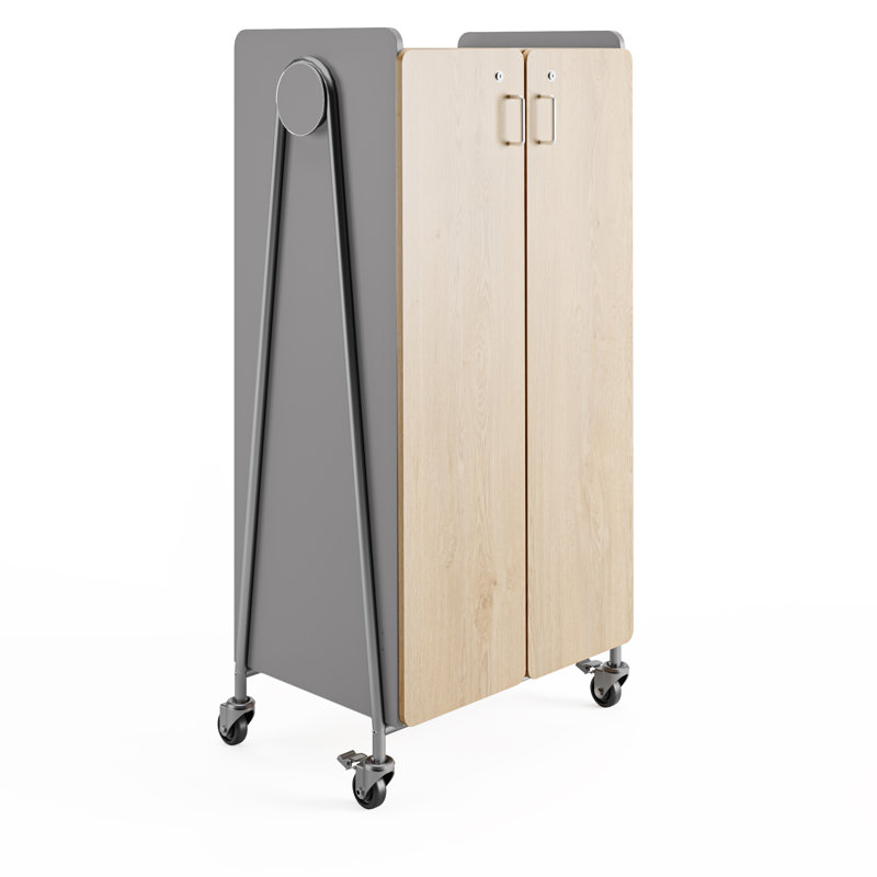 Casier 6 roulettes Whiffle, gris