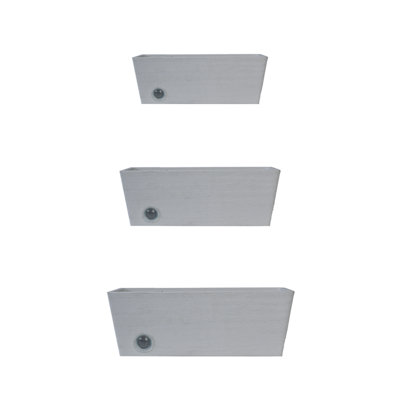 Rectangular Wall Hanging Self Watering Plant Pots Set of 3