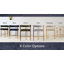 Ensemble de 2 tabourets de comptoir rembourrés en chenille dorée Woburn-813395242