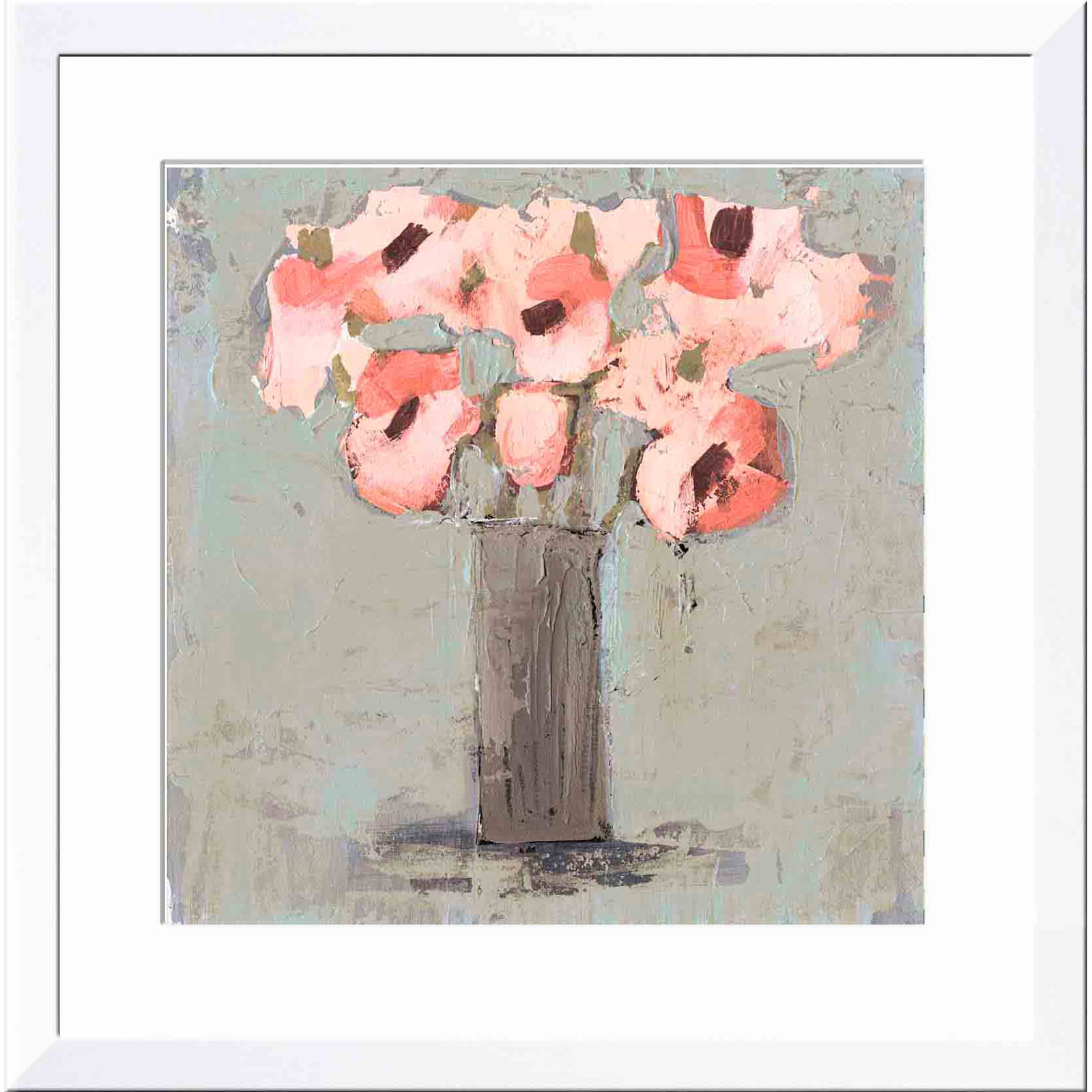 Pale Rustic Bouquet I by Victoria Borges, White, 36"H x 36"W