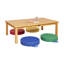 ECR4Kids - Table rectangulaire en bois franc de 48 po x 30 po avec pieds de 14 po, mobilier pour enfants-98845296