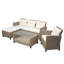 Ensemble de salle à manger rectangulaire pour 4 personnes de 36,2 po de long avec coussins Villsa-86778586-86778587