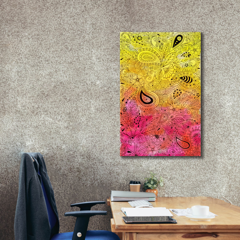 «Sketchbook 3 Watercolor 1» par Hello Angel, art mural sur toile, H 40 po x l 26 po x P 1,5 po