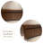 Modern Nut-Brown Solid Manufactured Wood Sideboard