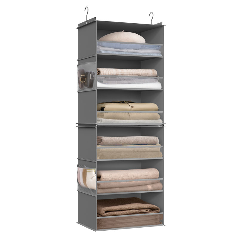 Fabric Hanging Organiser, Grey