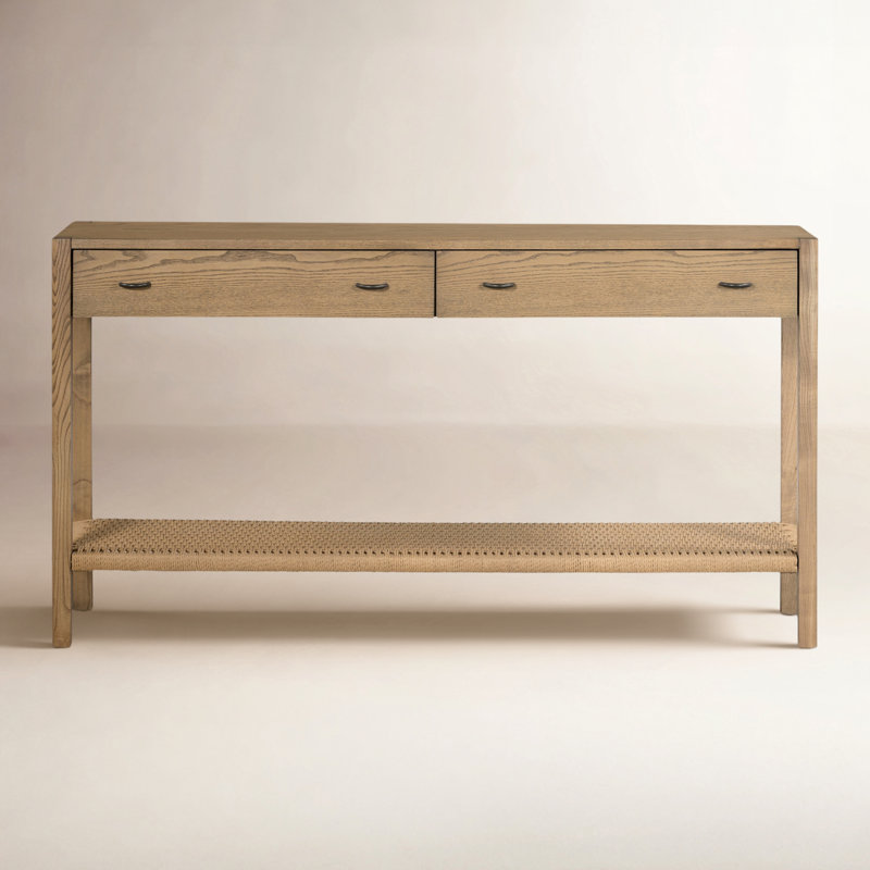 Zuma 55'' W Solid Wood Console Table, Natural Wood