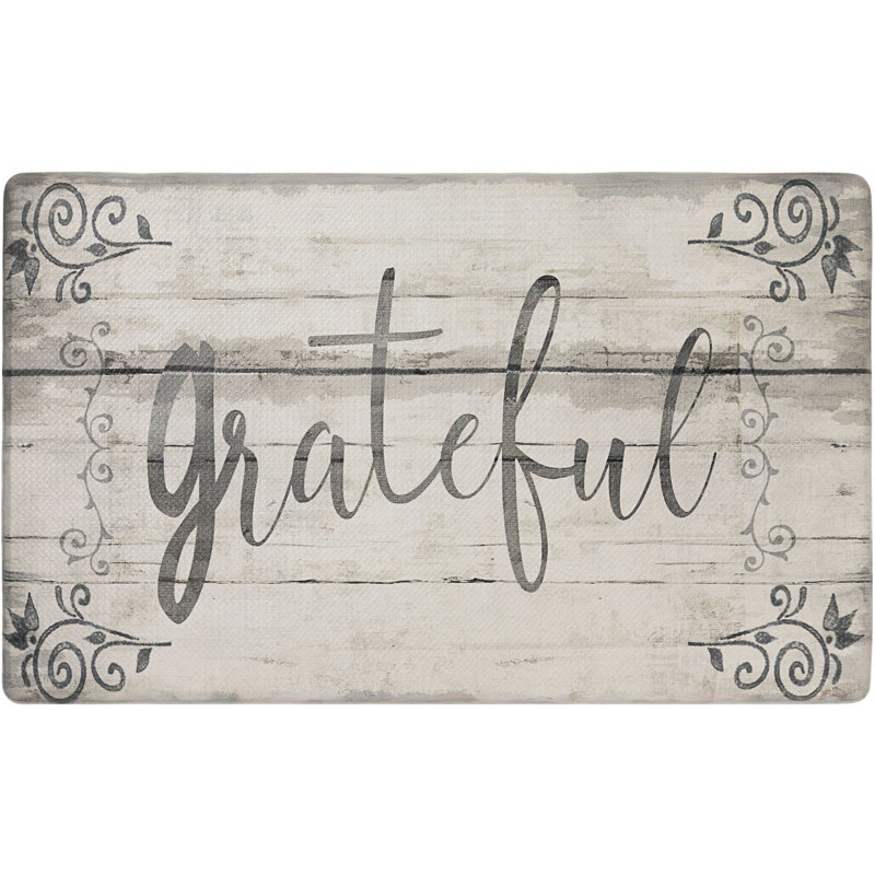 Tapis anti-fatigue floral Cozy Living Grateful, Rectangle 1 pi 5,5 po x 2 pi 6 po