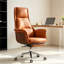 Chaise de bureau simple en similicuir réglable-132936292