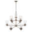 Lustre à intensité variable 9 lumières Lavont