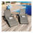 80'' Outdoor Wicker Chaise Lounge Chairs Set of 2, Patio Rattan Reclining Chair Pull-out Side Table Adjustable Backrest Ergonomic Wave Design Pool Sunbathing Recliners-811527828