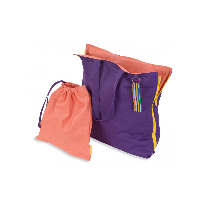 Hhooboz Garden Chair Cushion, Purple and orange
