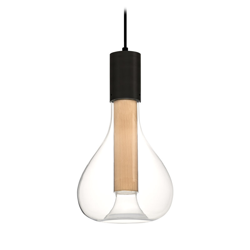 Luminaire suspendu Eris par Mayice Studio, Hêtre naturel, Noir mat