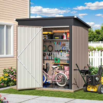 Outdoor Storage Shed With Floor Base