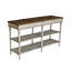 Console à trois niveaux en bois