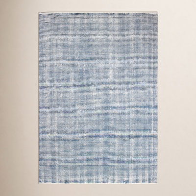 Plainsfield Handmade Wool Ivory/Navy Rug