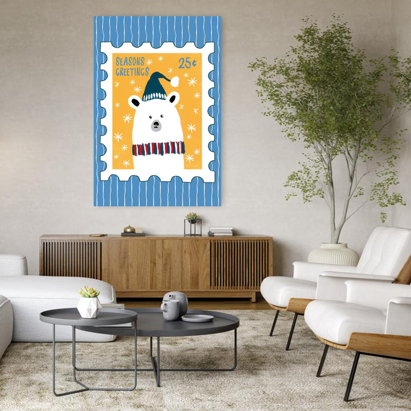 Holly Jolly Mail V, ours contemporain, H 48 po x l 32 po