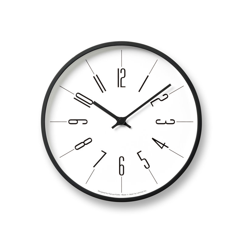 Roney Glass Wall Clock, Arabic