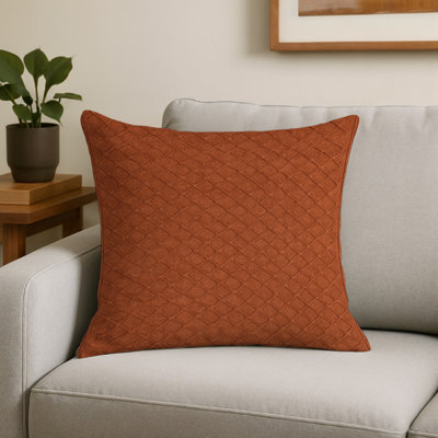 Coussin décoratif intérieur et extérieur beige Trellis