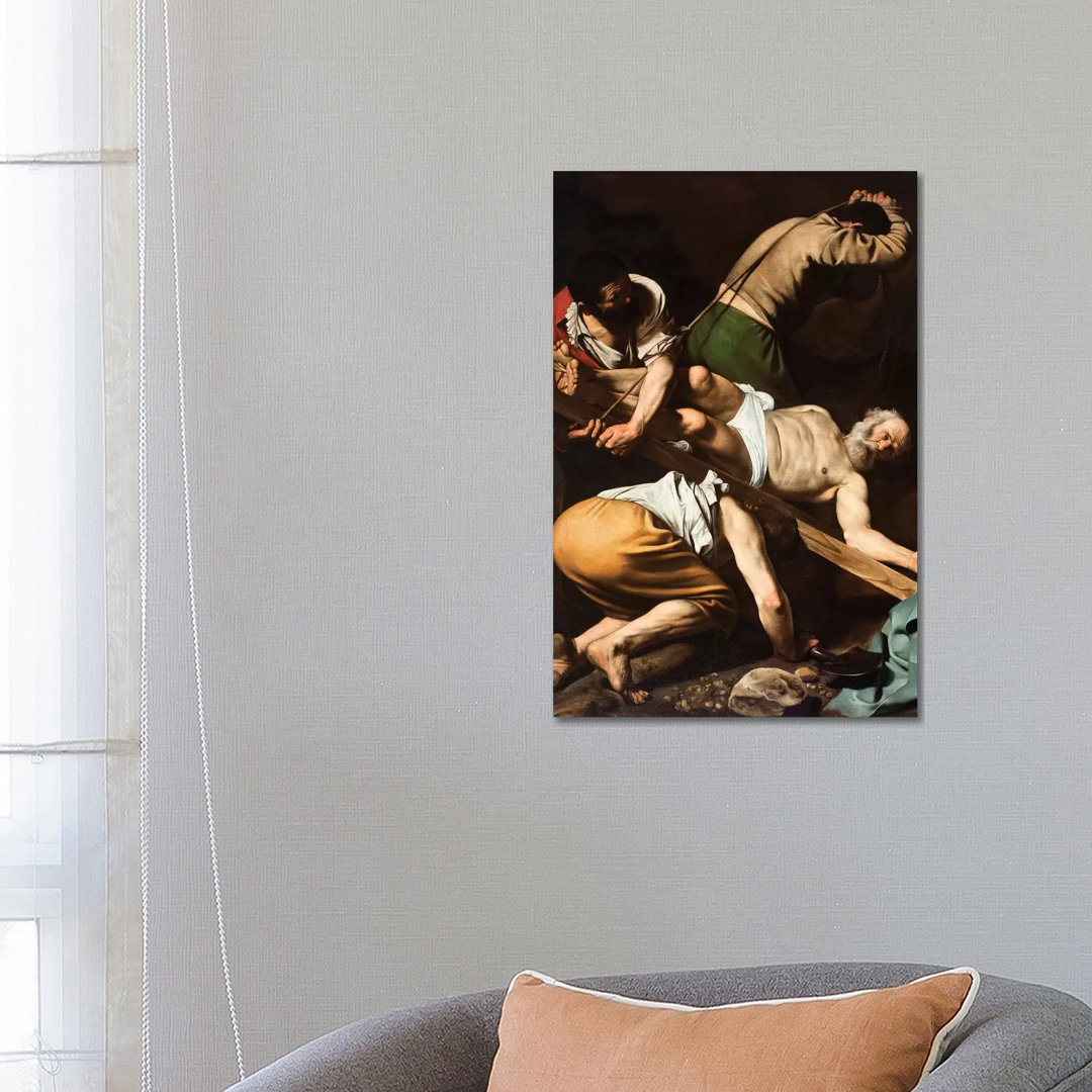 The Martyrdom Of St Peter by Michelangelo Merisi Da Caravaggio - Wrapped Canvas Painting