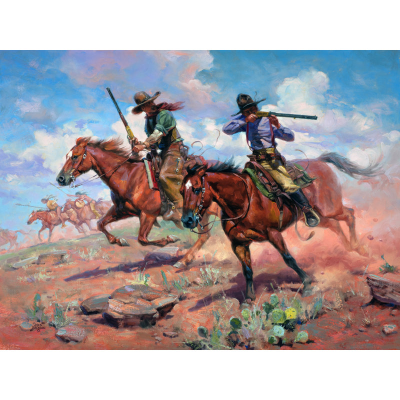 Tasma Vastly Outnumbered by Jack Sorenson - Wrapped Canvas Print, 30 cm H x 46 cm W