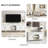 57.9" Sideboard With 3 Drawers, Adjustable Shelf-1620589360