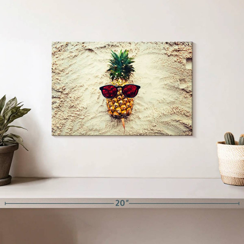 Yarlin Cool Sandy Pineapple, 8" H x 12" W