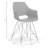 Marilyn 18.5'' H Faux Leather Upholstered Metal Armchair