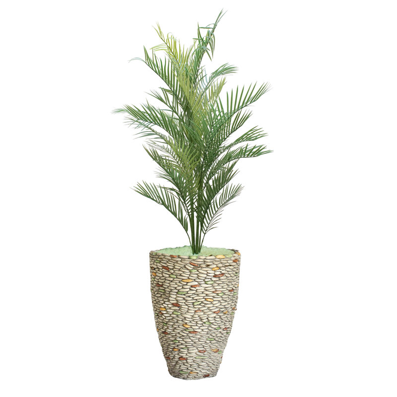 Palmier fluorescent haut de 48 po (lueur dans le noir) avec pot de fleurs Panama