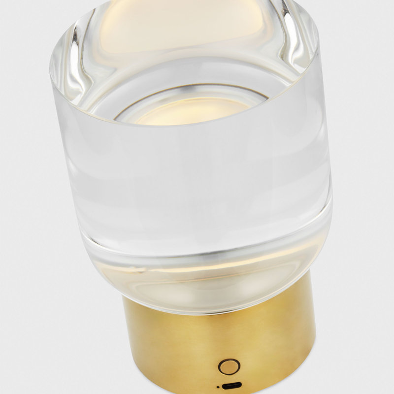 Caspe 7 Rechargeable Table Lamp, Gold