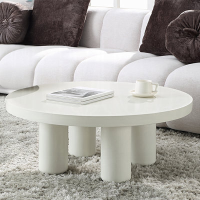 Table basse, finition blanche