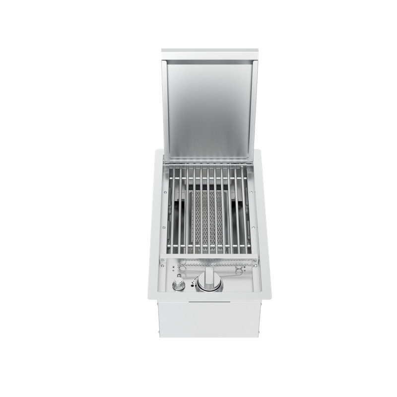 Spire Built-in Stainless Steel Searing Side Burner with Lid