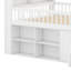 Lit mezzanine avec rangement et tête de lit à DEL, cadre de lit mezzanine en bois avec tablettes-123053215-123053216