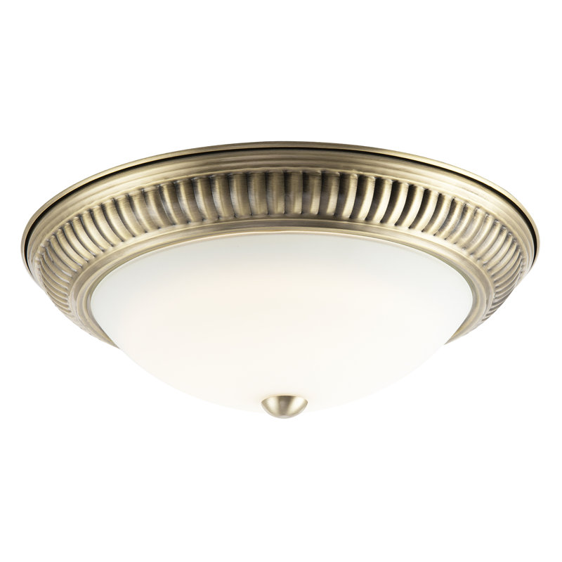 Flush Mount, Antique Brass