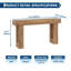 Console de 63 pouces de long, table basse en bois derrière le canapé, table d'entrée de style maison de campagne-98286483-98286484