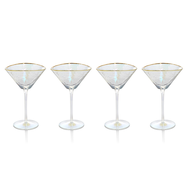 8oz. Martini Glass Set, Luster