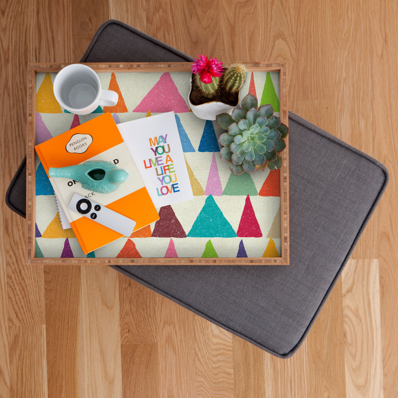 Nick Nelson Wood Tray, 1.75" H x 18" W x 14" D