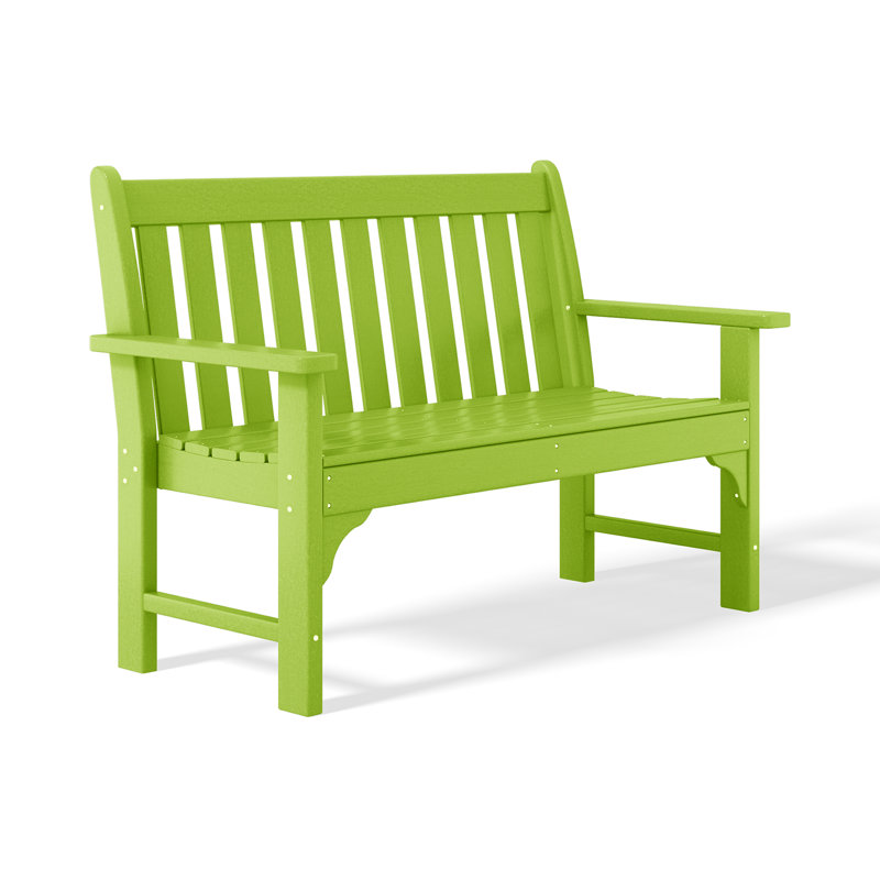 Banc de jardin en PEHD Laguna, Limette