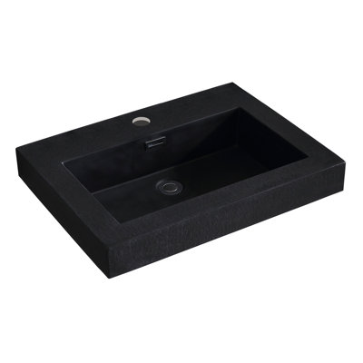 Dowell 24" Rectangular Drop-In Bathroom Sink with Overflow
