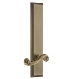 Grandeur Carré Tall Plate Passage with Newport Lever