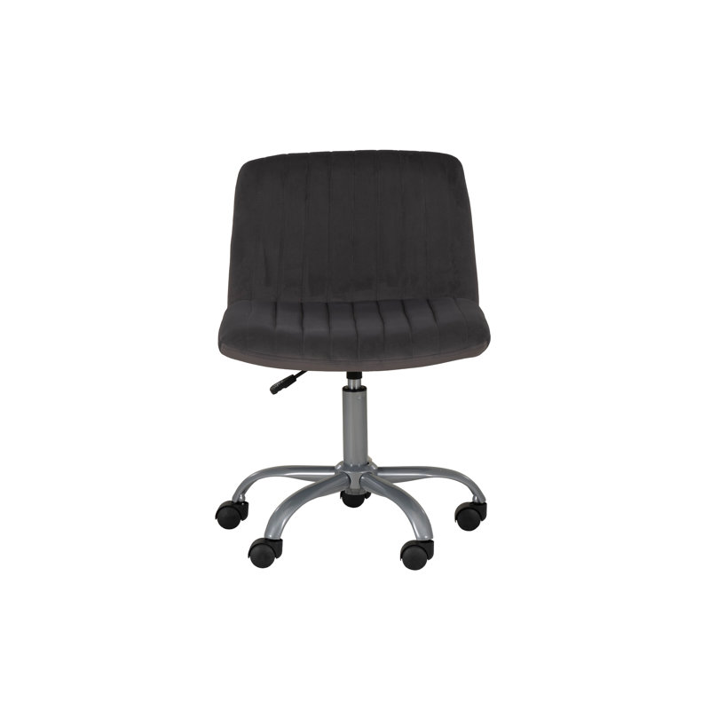 Morency Swivel Office Chair, Gray