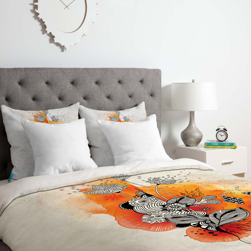Iveta Abolina Floral Duvet Cover, Twin/Twin XL Duvet Cover + 1 Standard Sham