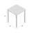 Gwenda Square Outdoor Bar Table With Umbrella Hole , 35.5'' in. W 35.5'' in. D-597693431