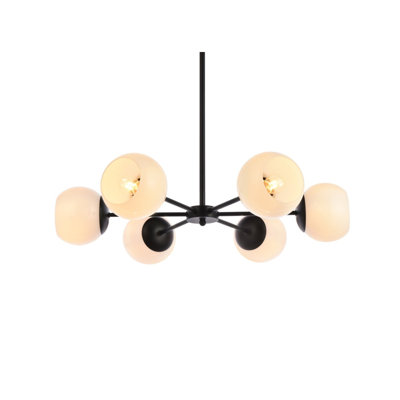 Caisha 6 - Light Dimmable Sputnik Modern Linear Chandelier